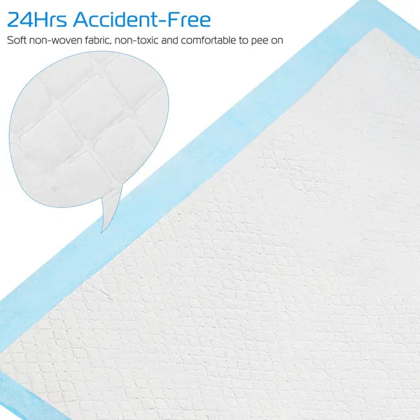 50 Pack Super Absorbent Puppy Training Pads 24x18 – Quick Dry Leak-Proof Pet Toilet Pads