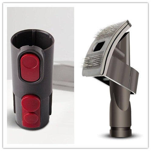 Pet Grooming Brush Vacuum Attachment – Shedding & Hair Removal Tool for Dogs & Cats