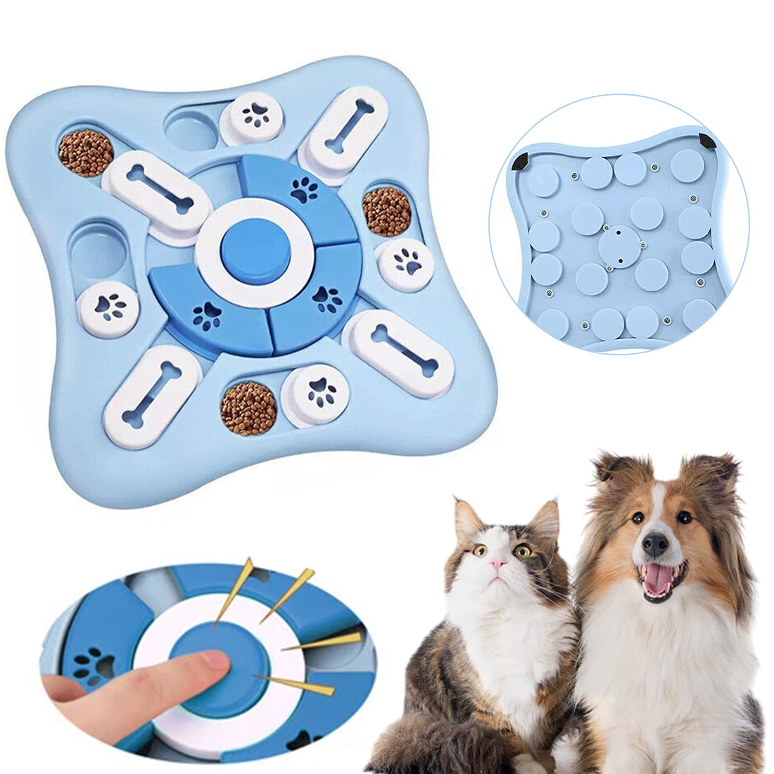 Dog Interactive Puzzle Toy – IQ Training & Treat Dispenser Mental Stimulation Game