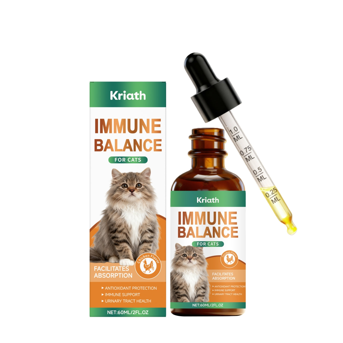 Kriath Immune Balance Drops for Cats – Daily Wellness Support Formula