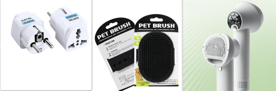 Smart Pet Hair Dryer & Grooming Comb – Low Noise 2-in-1 Dog & Cat Blow Dryer