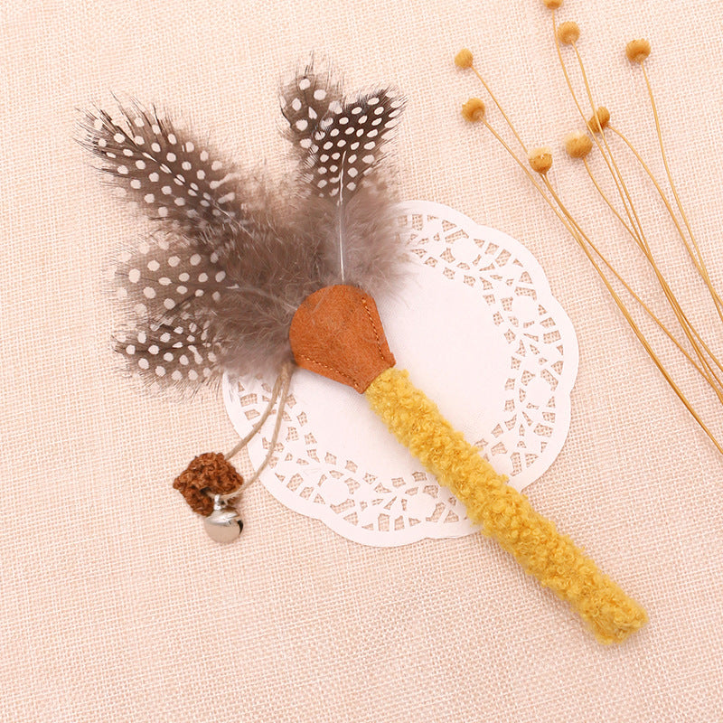 Catnip Chew Toys With Feather For Cats