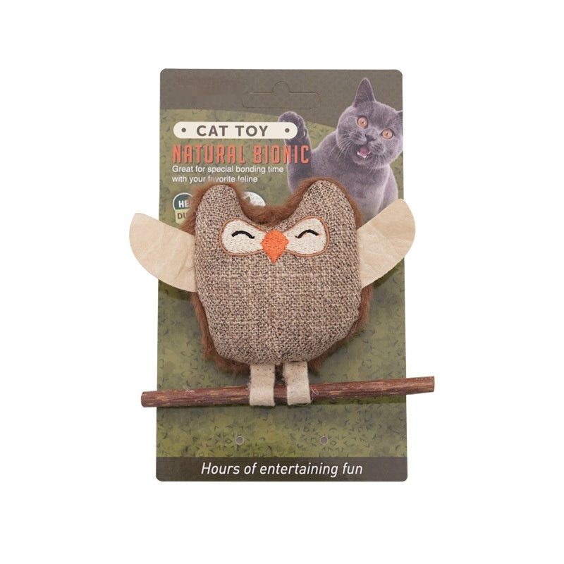 Catnip Feather or bird Teething Stick For Cats & Kittens