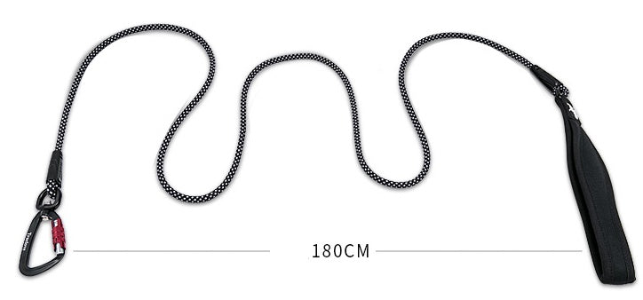 Heavy-Duty Braided Rope Dog Lead – 180cm Walking Leash (S/M/L Sizes)