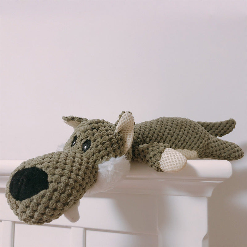 Plush Bite-Resistant Dog Toy – Soft Interactive Chew Toy (28cm Animals)