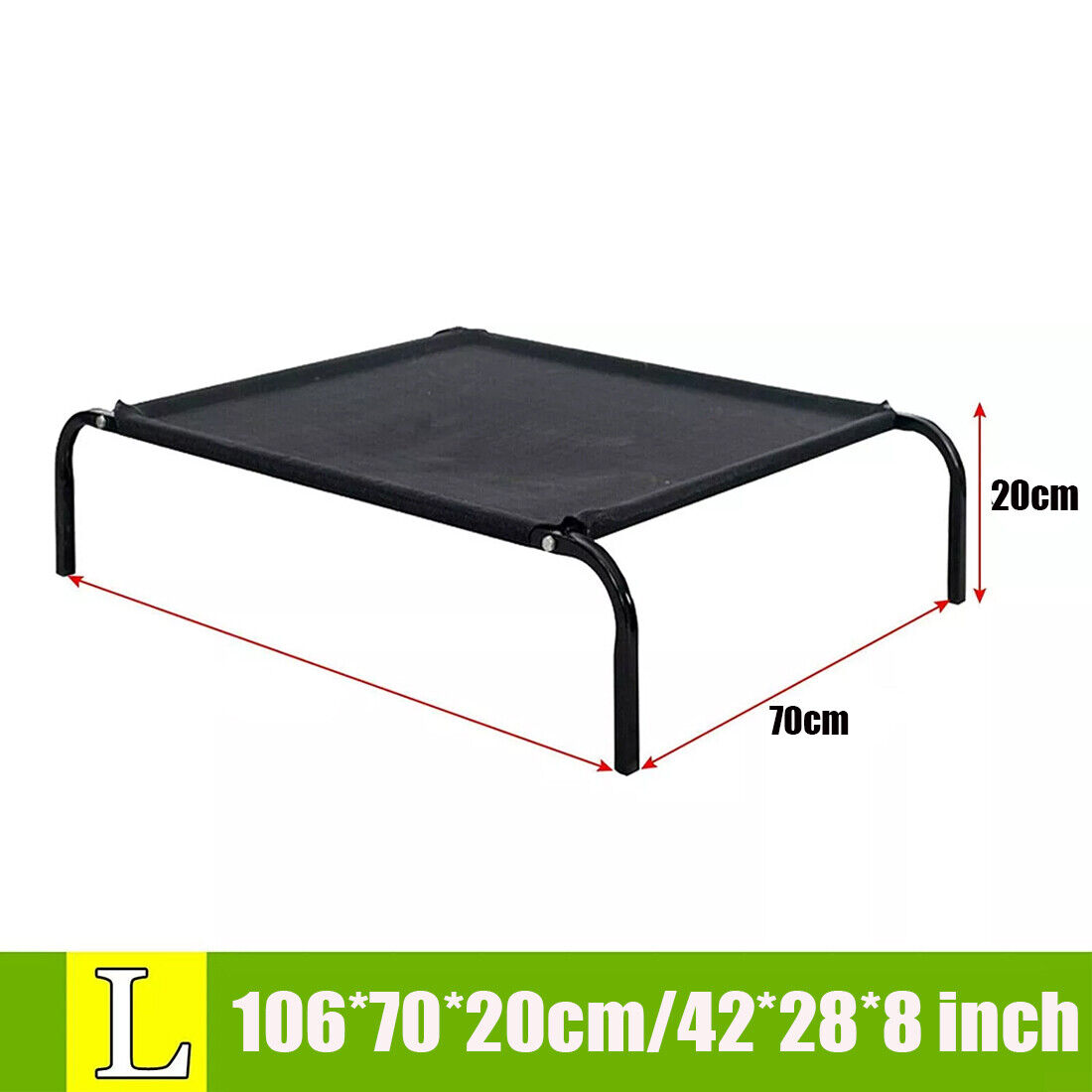 Elevated Waterproof Mesh Pet Bed – Raised Folding Camp Cot for Dogs & Cats