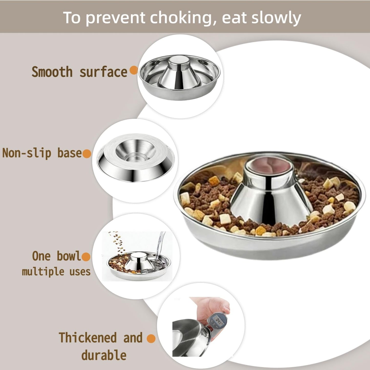 Stainless Steel Puppy Weaning Bowls & Multi-Pet Feeding Dishes
