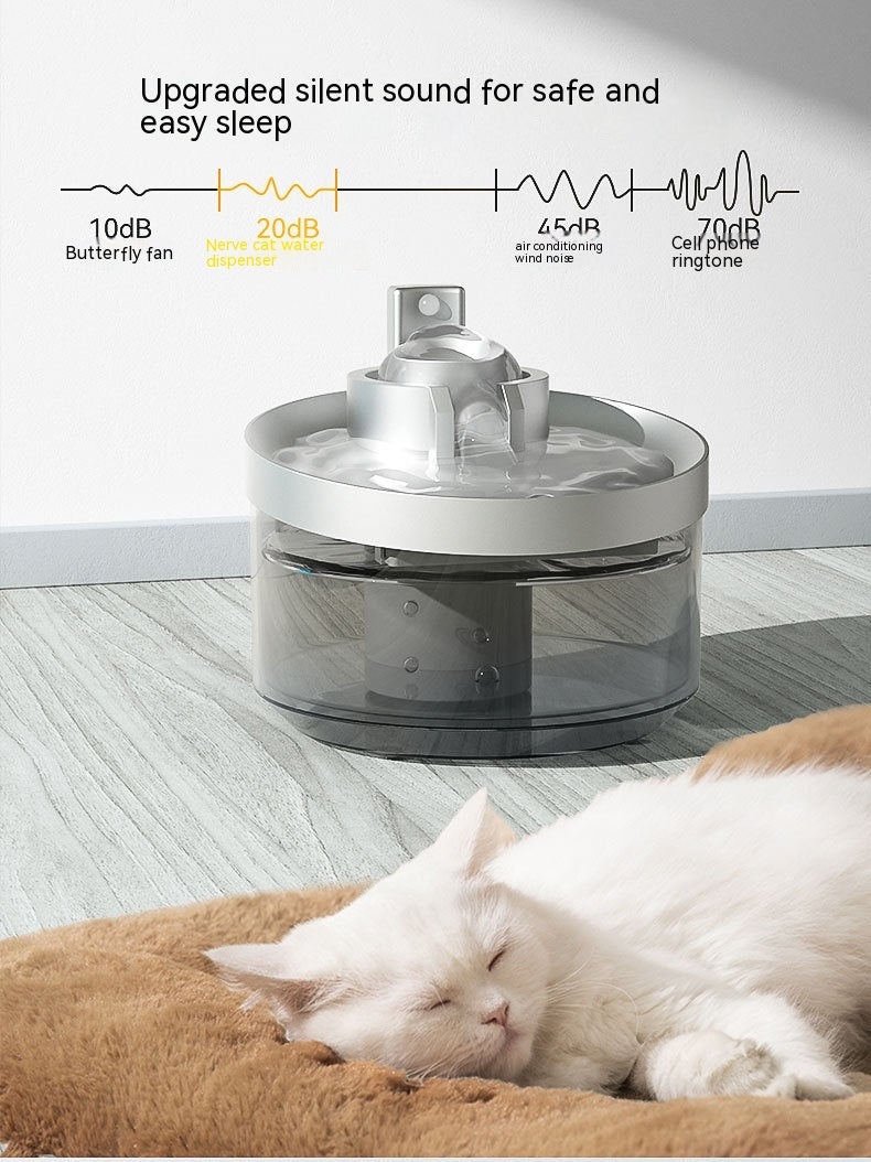 Wireless Cat Water Fountain – Automatic Induction Pet Drinking Dispenser