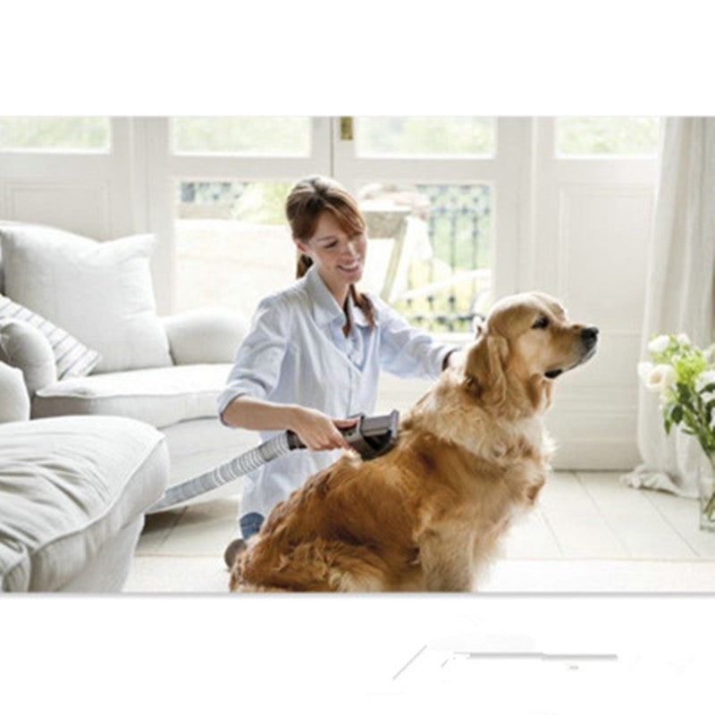 Pet Grooming Brush Vacuum Attachment – Shedding & Hair Removal Tool for Dogs & Cats