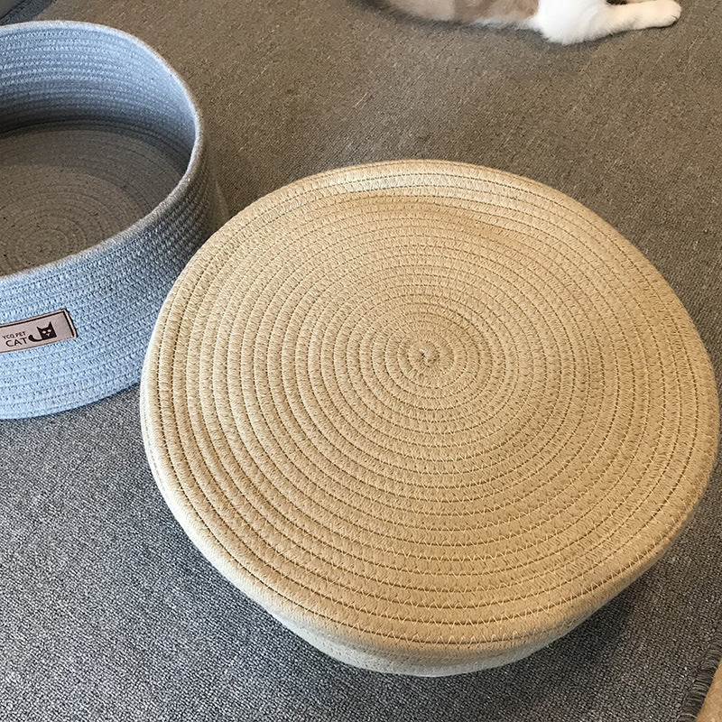 Handmade Cotton Rope Cat Bed