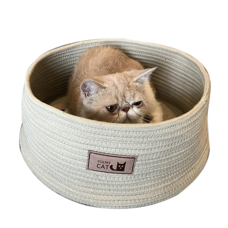 Handmade Cotton Rope Cat Bed