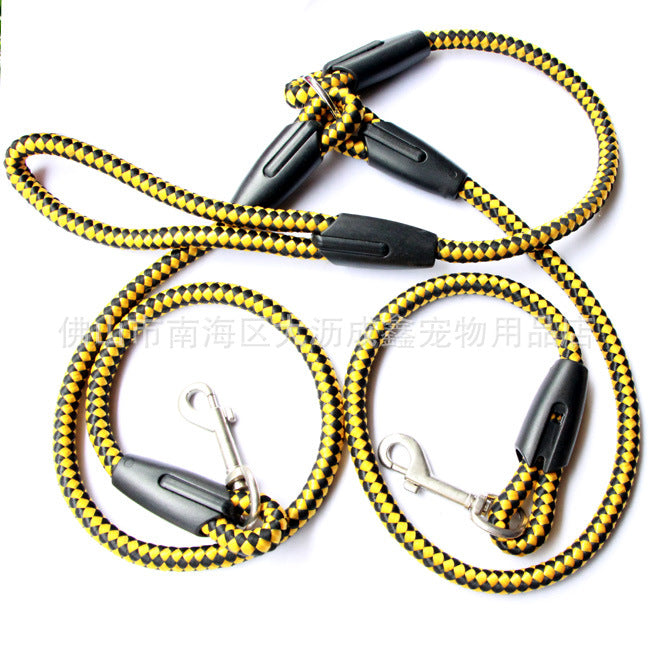Double-Ended Dog Leash Rope – Heavy Duty Reflective Hands-Free Walking Lead