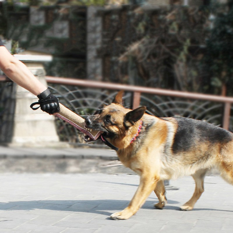 Hemp Dog Training Bite Stick – Durable Jute Tug Toy for Training & Exercise