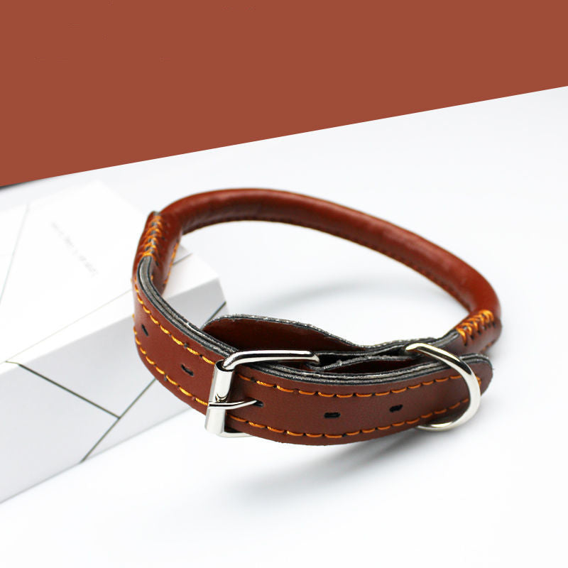 Leather Dog Collar – Adjustable Heavy Duty Pet Collar for Small to Extra Large Dogs