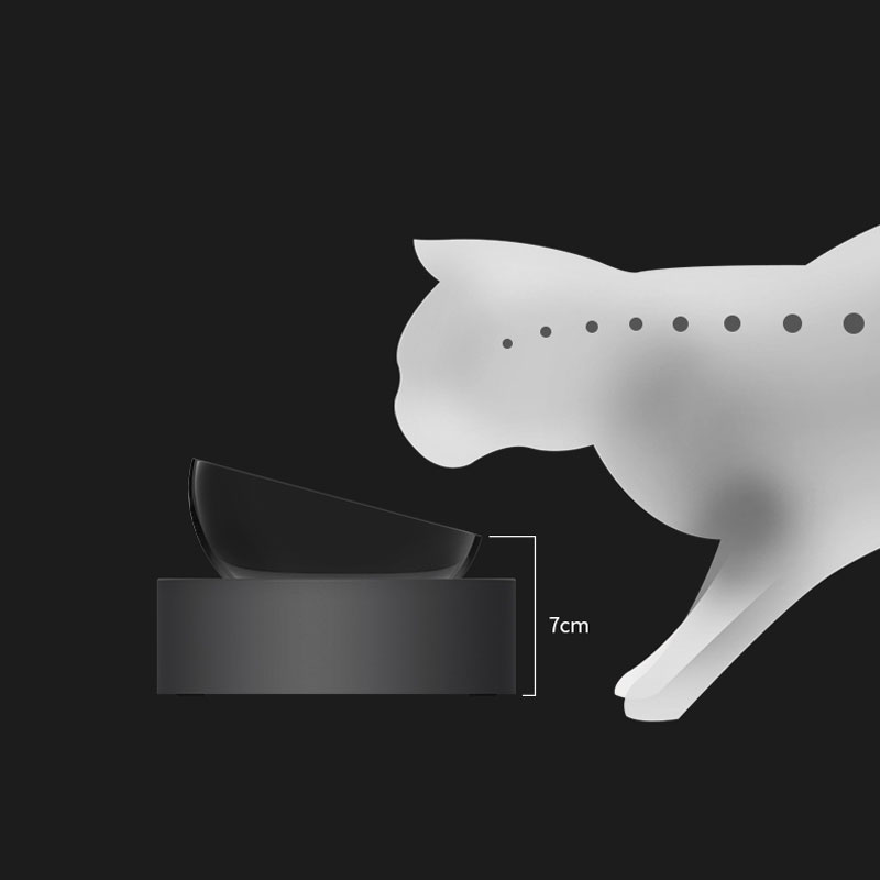 Adjustable Stainless Steel Cat Bowls – Elevated 15° Anti-Slip Feeding Station