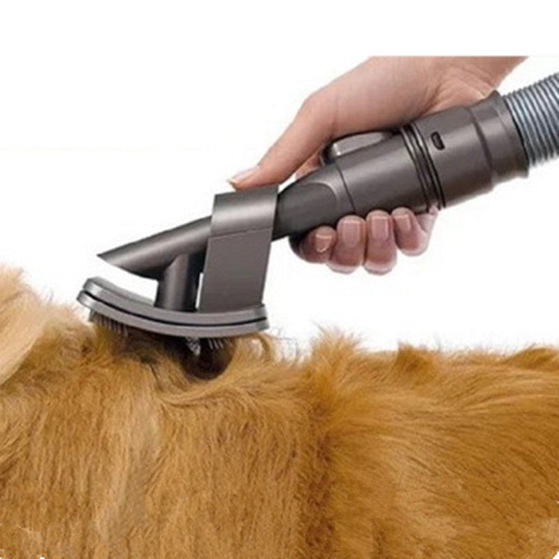 Pet Grooming Brush Vacuum Attachment – Shedding & Hair Removal Tool for Dogs & Cats
