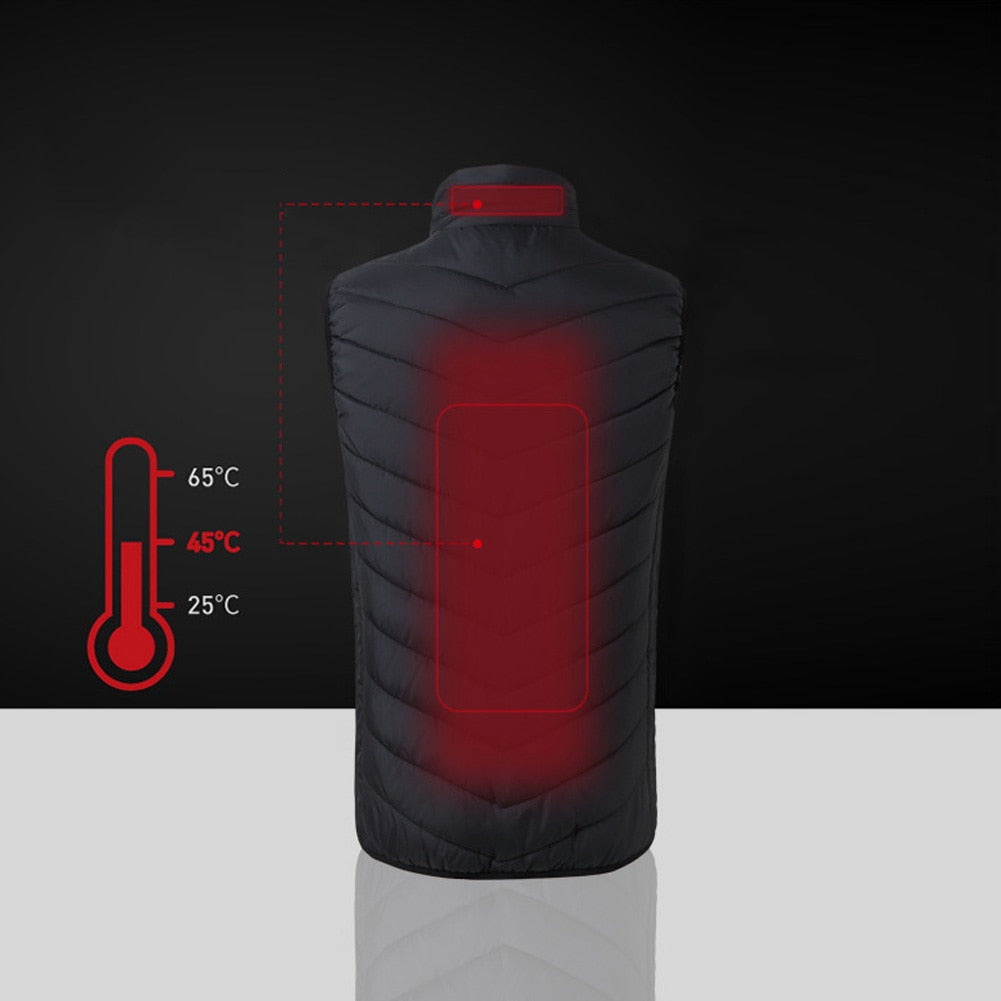 USB Heated Vest – Electric Heated Winter Body Warmer - Multiple Sizes
