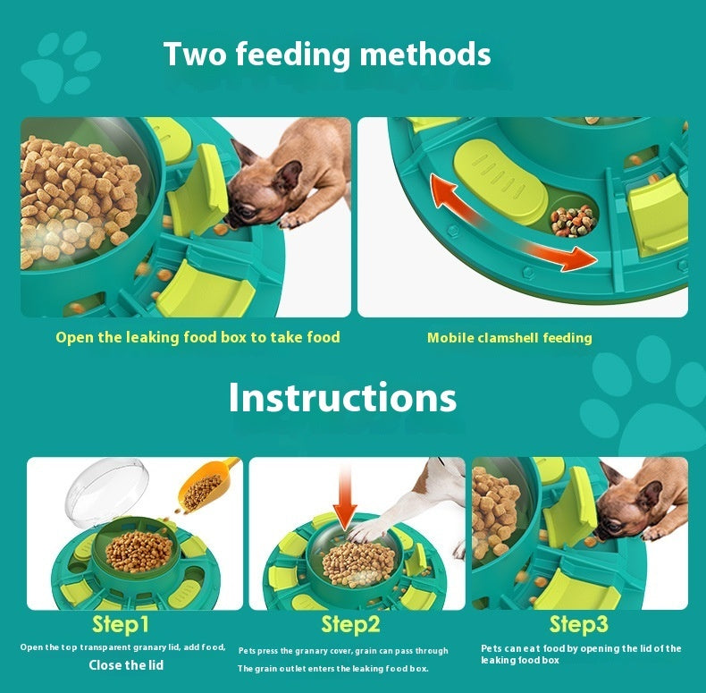 Interactive Dog Puzzle Feeder Toy – IQ Training & Slow Feeding Treat Dispenser