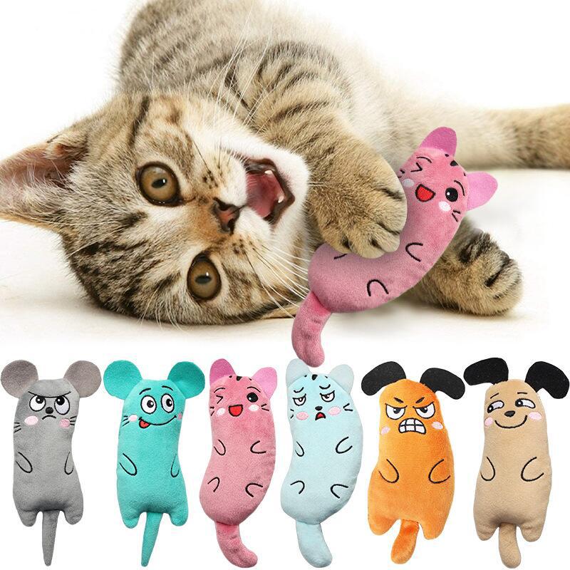 Plush Embroidered Cat Mint Toys (Catnip)
