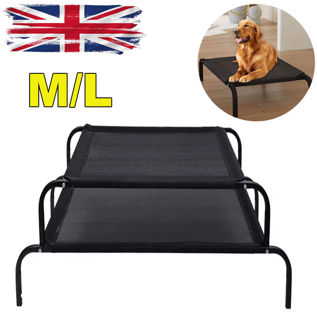 Elevated Waterproof Mesh Pet Bed – Raised Folding Camp Cot for Dogs & Cats