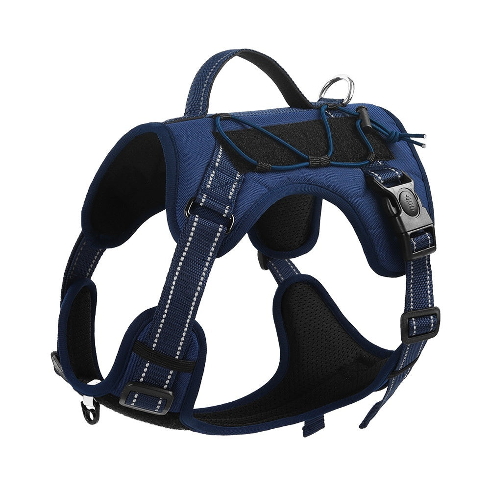 Heavy-Duty Dog Harness with Hand-Held Safety Rope – Anti-Escape Pet Walking Lead