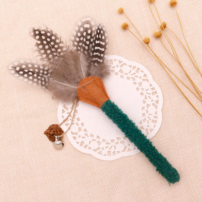 Catnip Chew Toys With Feather For Cats