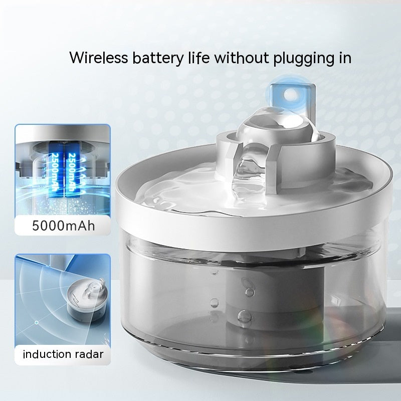 Wireless Cat Water Fountain – Automatic Induction Pet Drinking Dispenser