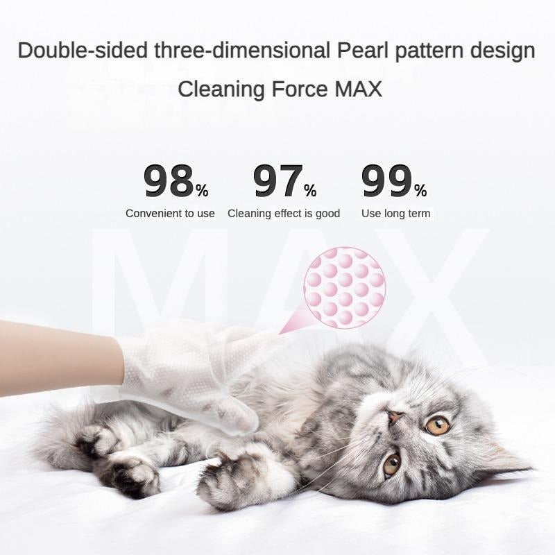 Pet Grooming & Cleaning Wipes for Dogs & Cats – Deodorising Coconut Oil Daily Care Wipes