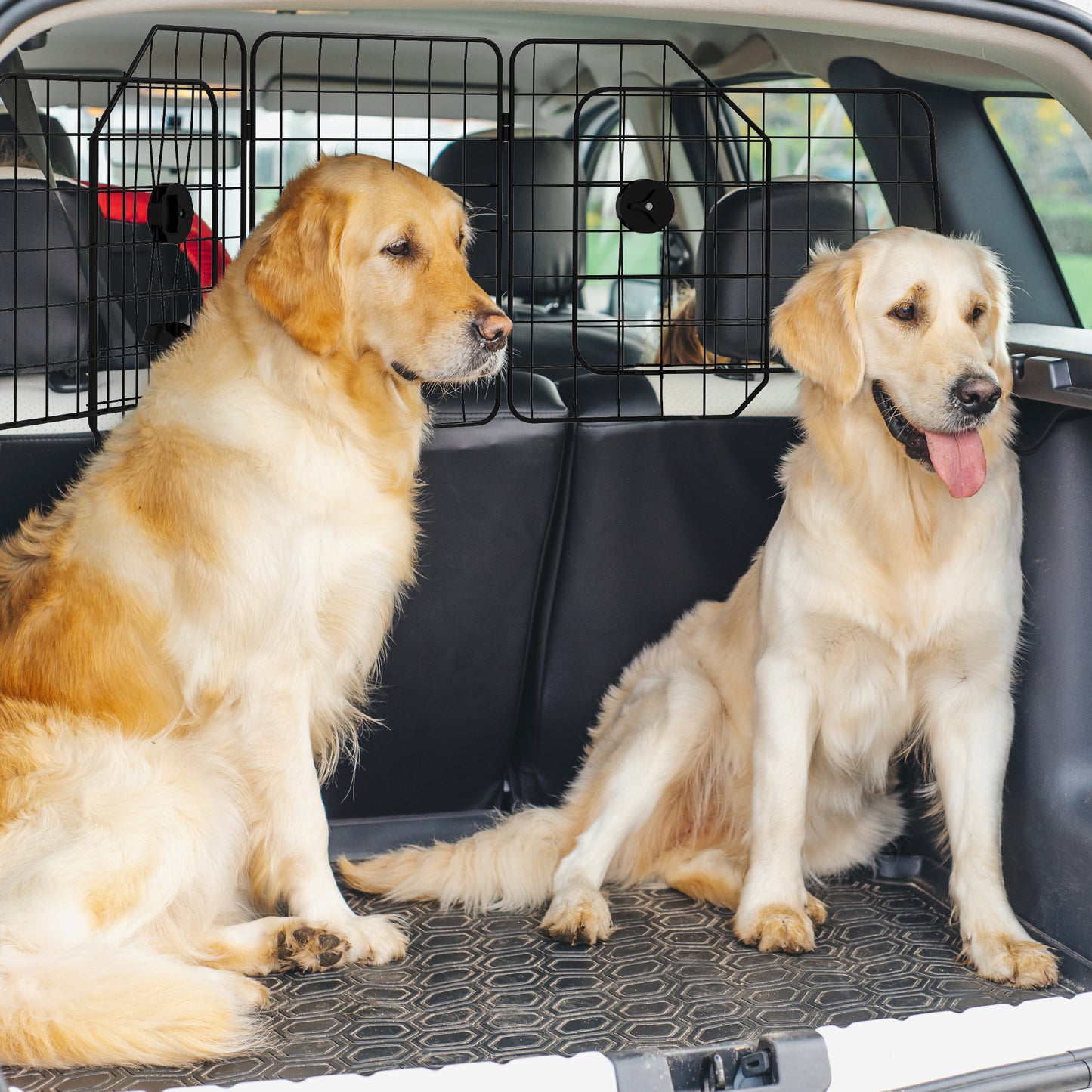 PawHut Adjustable Dog Car Guard Barrier – Pet Safety Divider for Cars & Vans