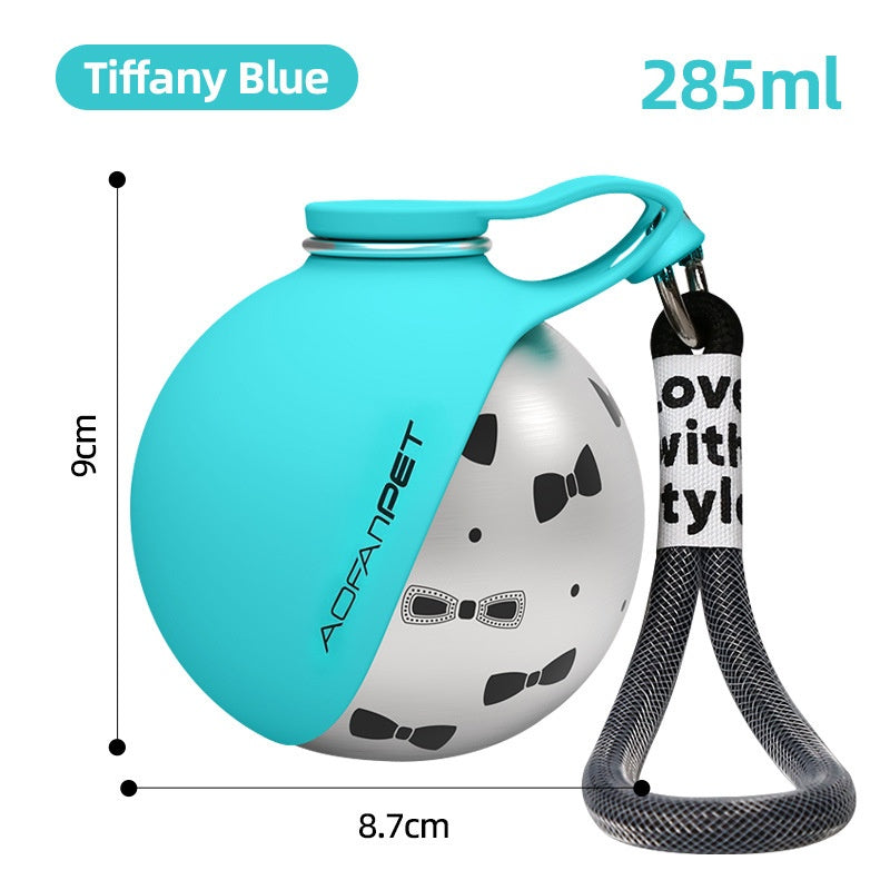 Portable Dog Water Bottle with Waste Bag Dispenser – Travel Drinking Cup for Pets