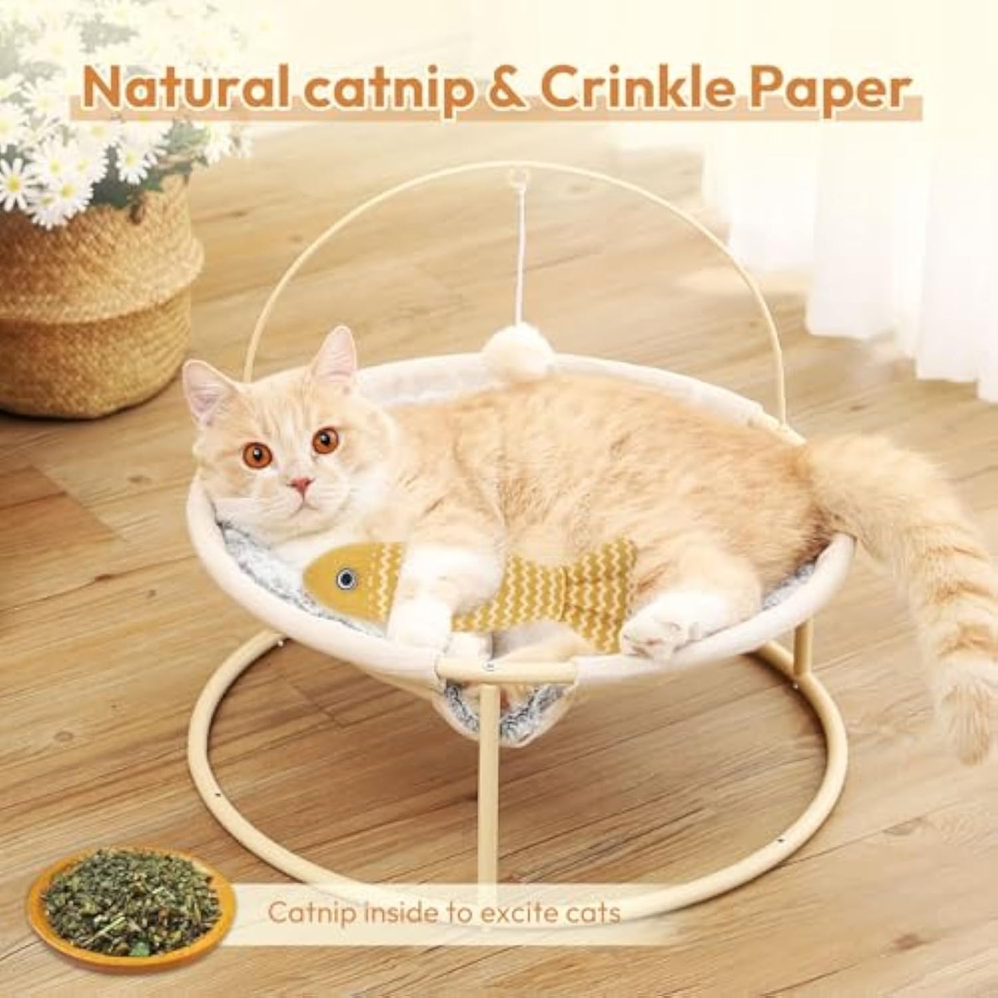 Hemp Cloth Catnip Toy Fish for Cats & Kittens