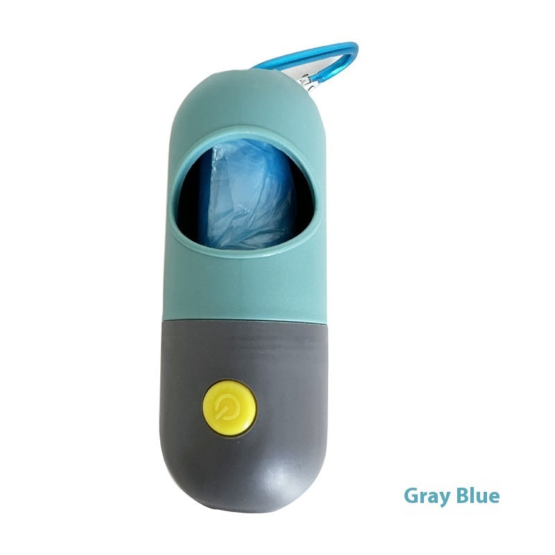 Portable Dog Waste Bag Dispenser – Leak-Proof Poop Bag Holder with Night-Use Design