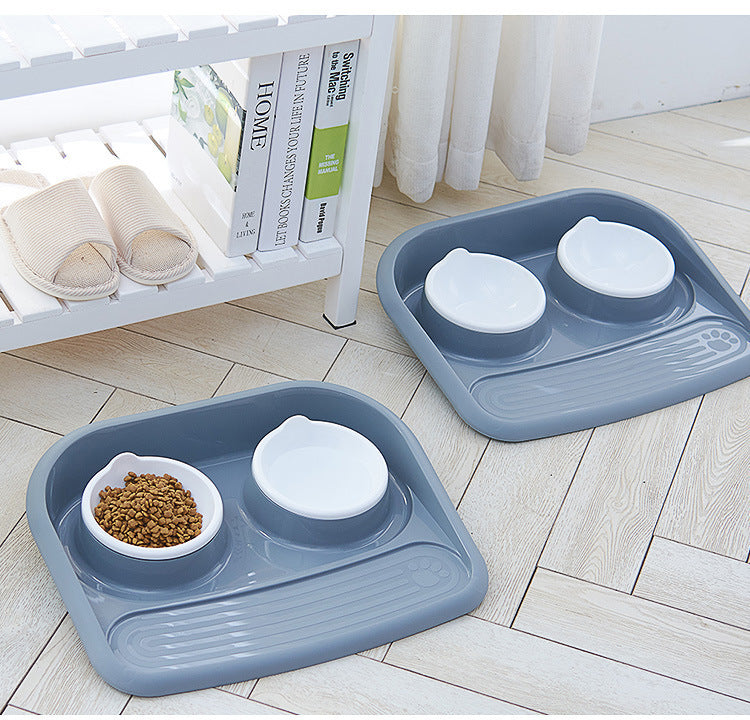 Anti-skid Anti-tip Eating Dual-purpose Feeder & stand.