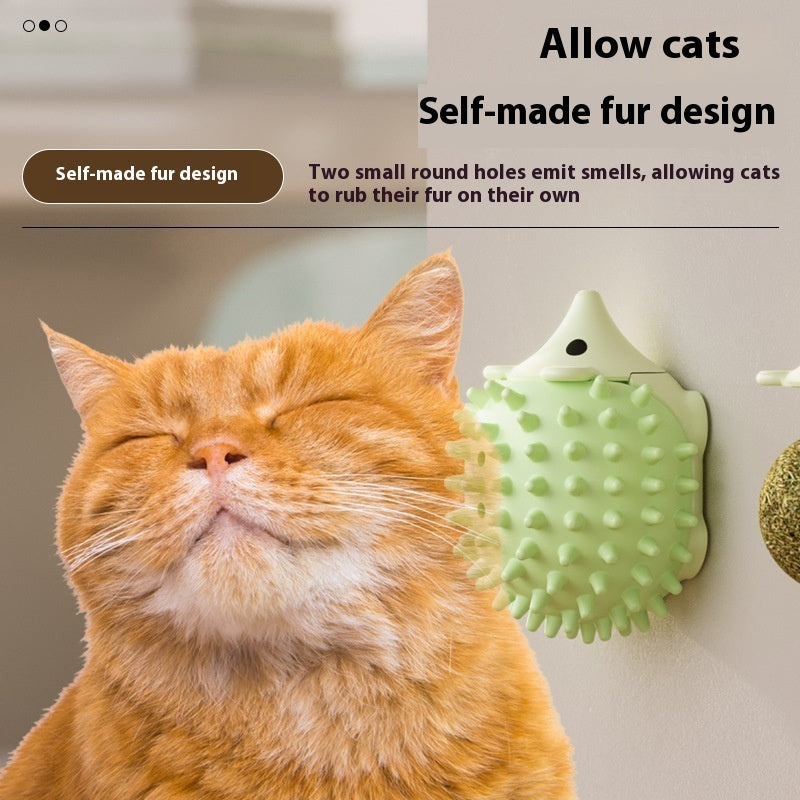 Hedgehog Scratching &  Itching Toy & Catnip Ball