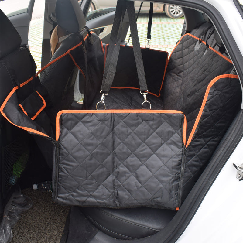 Waterproof Dog Car Seat Cover – Heavy Duty Oxford Cloth Back Seat Protector