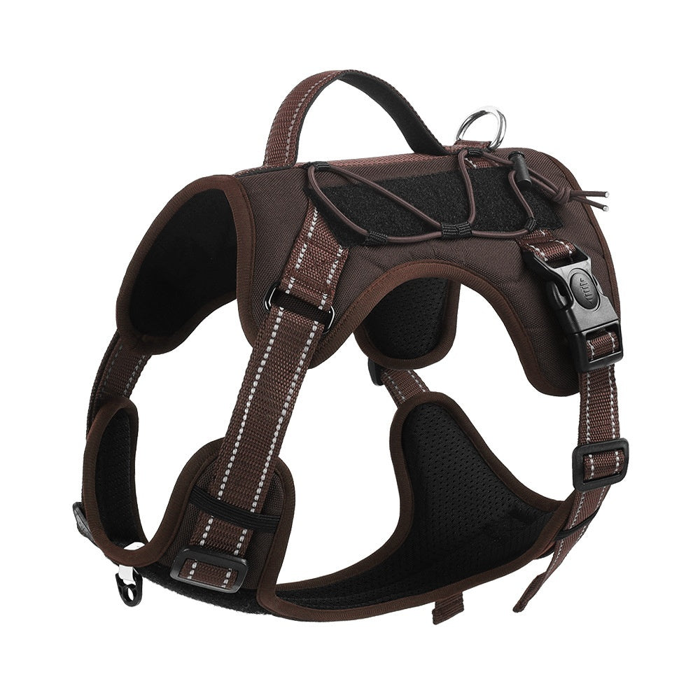 Heavy-Duty Dog Harness with Hand-Held Safety Rope – Anti-Escape Pet Walking Lead