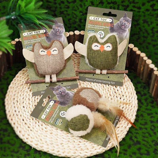 Catnip Feather or bird Teething Stick For Cats & Kittens