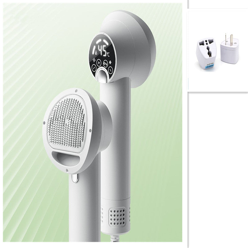 Smart Pet Hair Dryer & Grooming Comb – Low Noise 2-in-1 Dog & Cat Blow Dryer