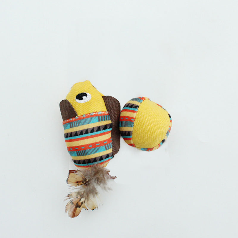 Bite Resistant Catnip Jungle Animal Toys for Cats & Kittens.