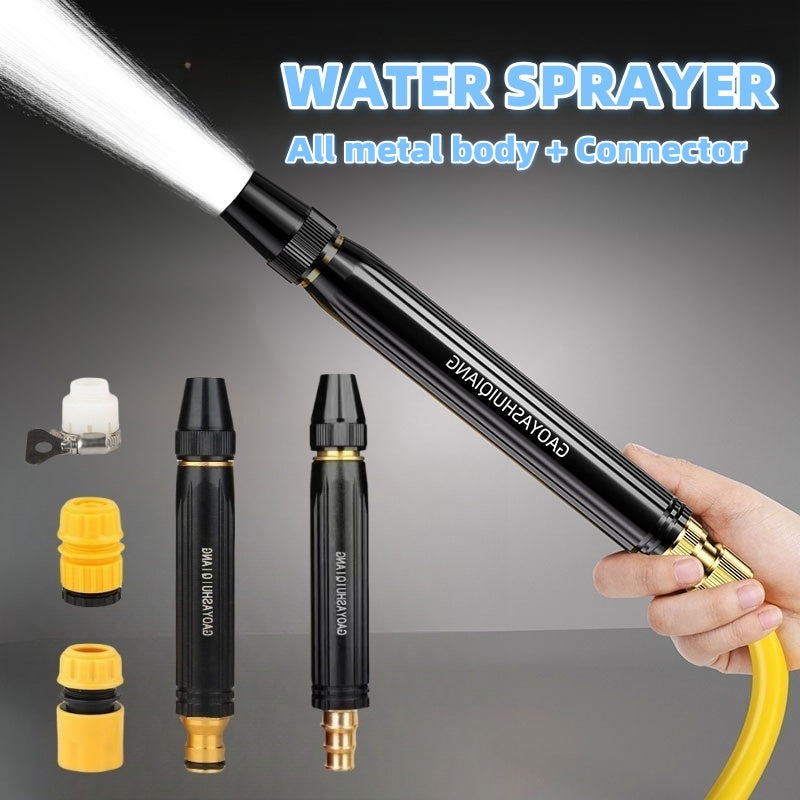 Portable High Pressure Adjustable Spray Hose Attachment.