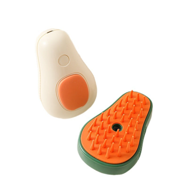 3-in-1 Steam Cat & Dog Grooming Brush – Self-Cleaning Massage & Hair Removal Comb