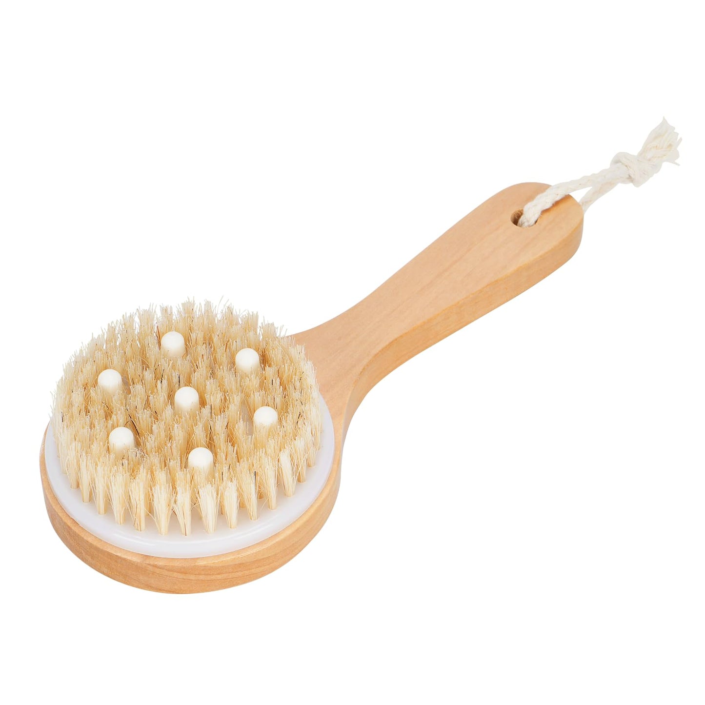 Pet Shampoo Massage Brush – Wooden Handle Bath & Grooming Brush for Dogs & Cats