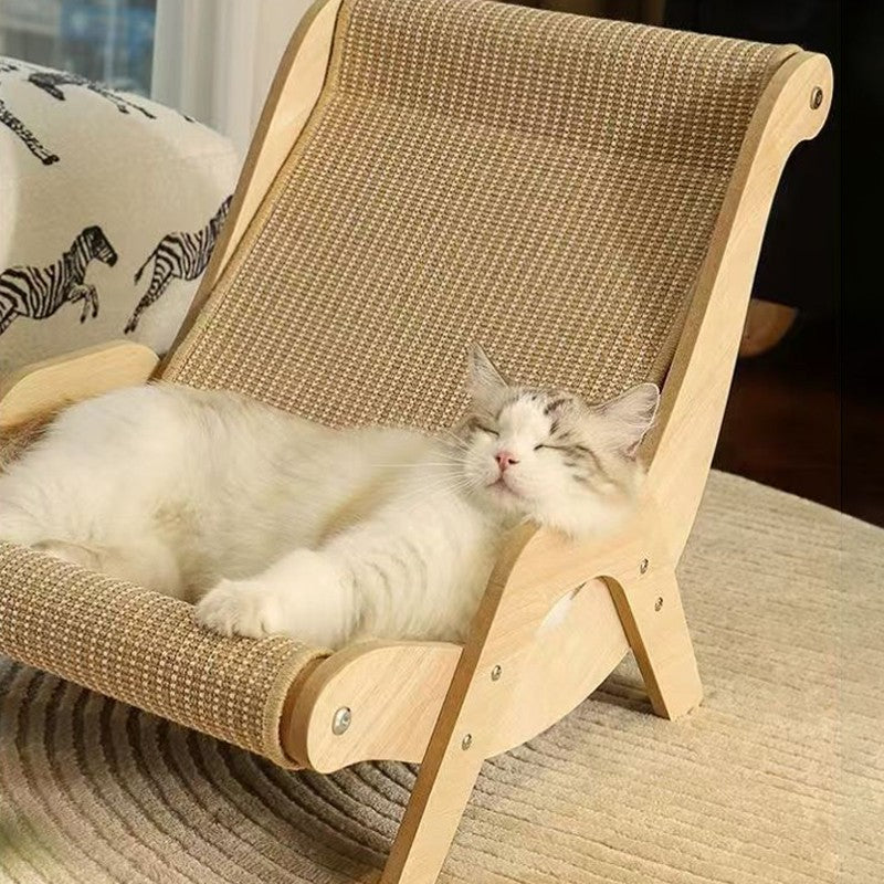 Sisal Lounge Chair-Bed  & Scratcher For Cats & Kittens