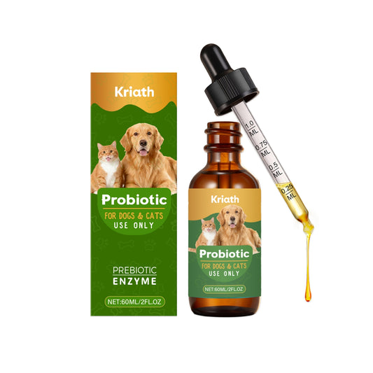 Kriath Probiotic Support Drops for Cats & Dogs – Digestive Wellness Formula