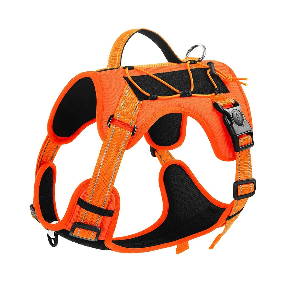 Heavy-Duty Dog Harness with Hand-Held Safety Rope – Anti-Escape Pet Walking Lead