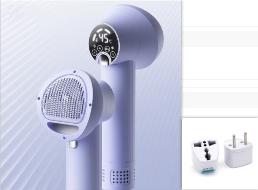Smart Pet Hair Dryer & Grooming Comb – Low Noise 2-in-1 Dog & Cat Blow Dryer