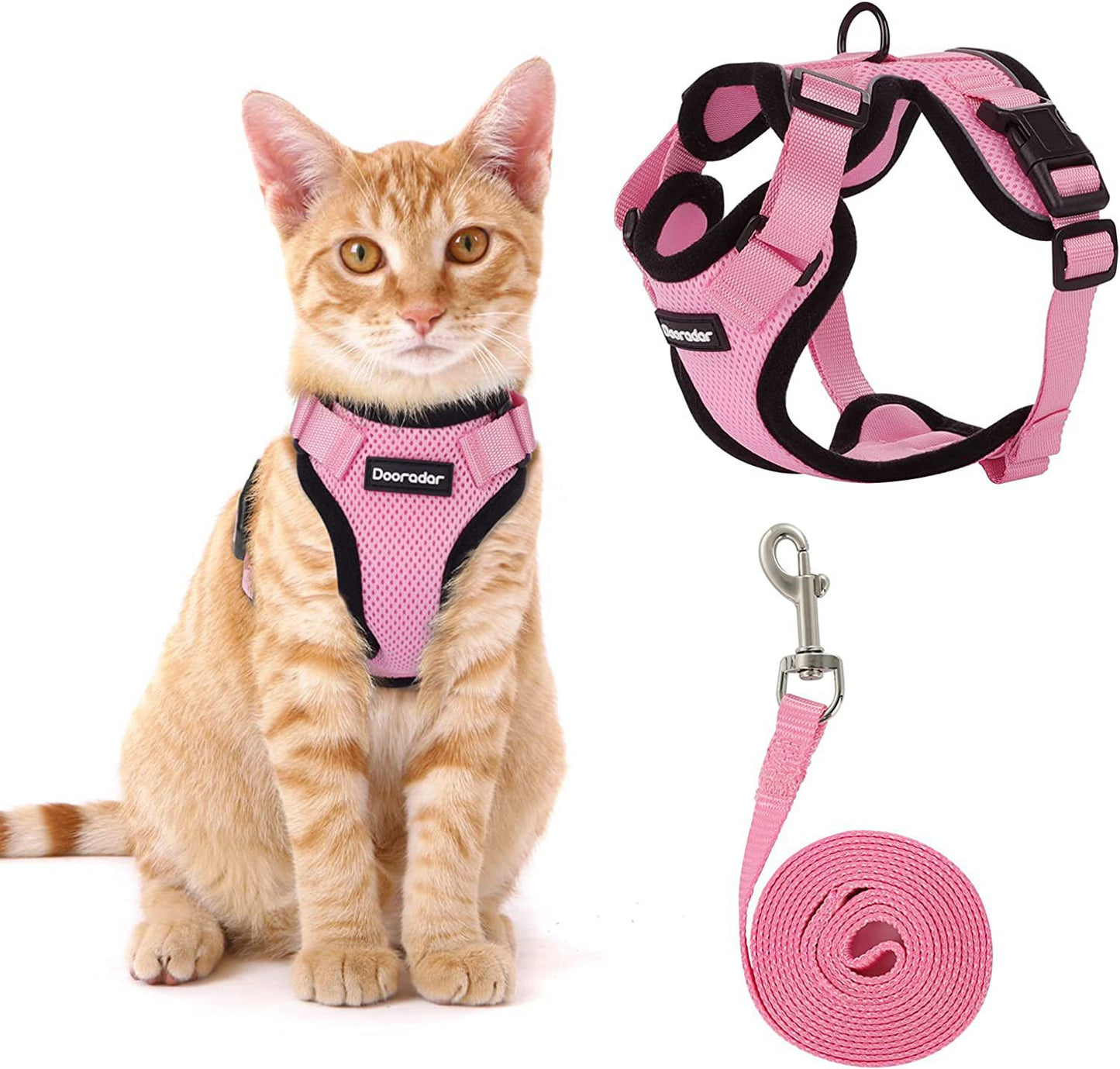 Adjustable Anti-Escape Cat Leash & Harness Set For Secure Outdoor Walks