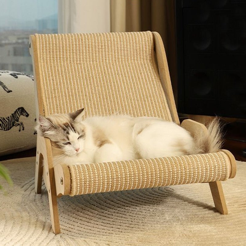 Sisal Lounge Chair-Bed  & Scratcher For Cats & Kittens