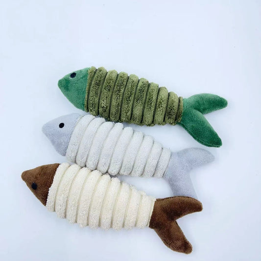 Plush Catnip Fish Cat Toy – Soft Interactive Plush Toy for Indoor Cats