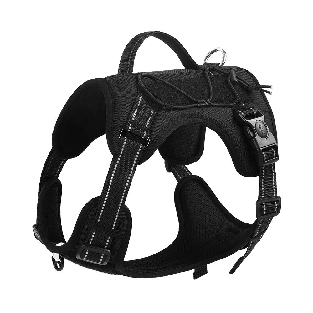 Heavy-Duty Dog Harness with Hand-Held Safety Rope – Anti-Escape Pet Walking Lead